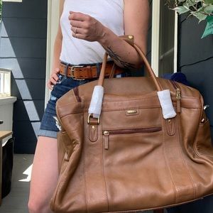 NWT Hidesign Leather Duffel